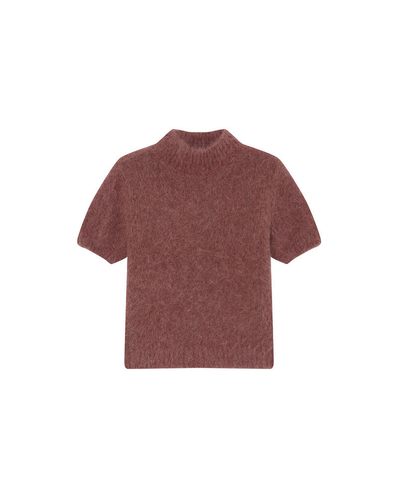 Grace & Mila - Sweater SAULE - Terracotta - Boutique Adam & Eve marque canadienne, marque québécoise