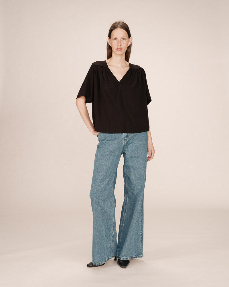 Grace & Mila - Blouse SEAGAL - Black - Boutique Adam & Eve marque canadienne, marque québécoise