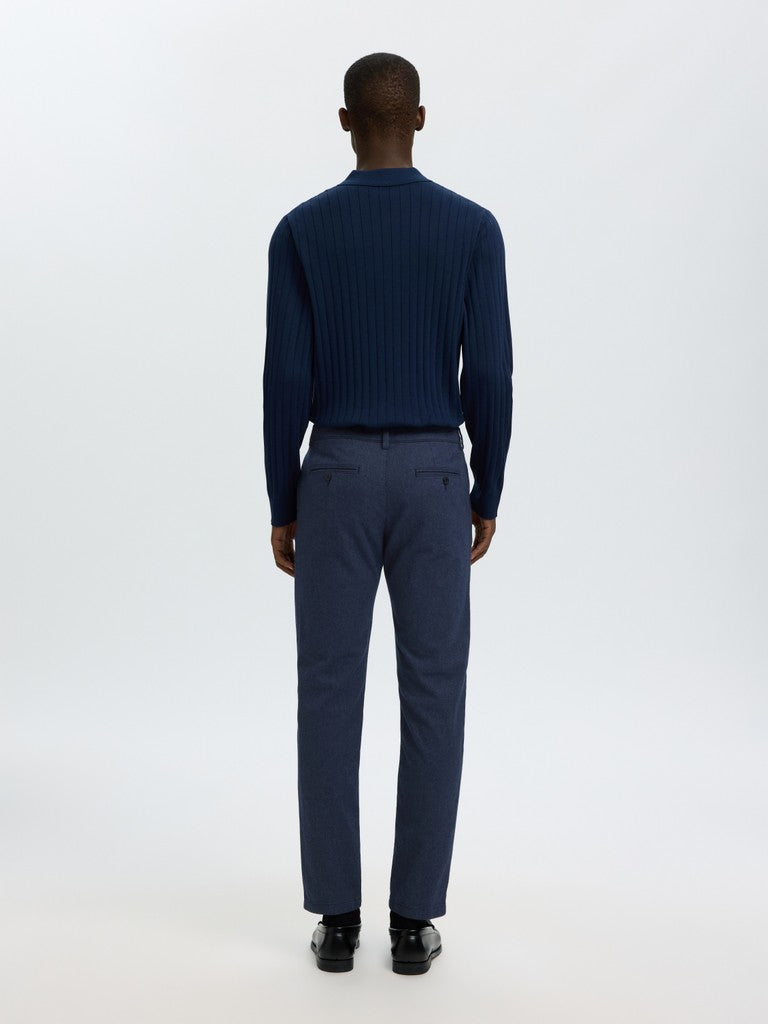Selected Pants MILES BRUSHED - Navy