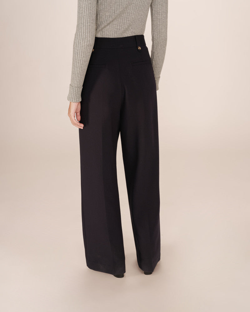 Grace & Mila Pants SEPTIME - Navy - Boutique Adam & Eve marque canadienne, marque québécoise