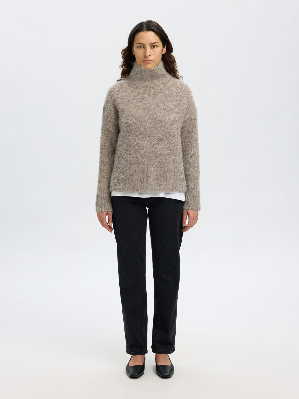 Selected Sweater GABRIELA - Taupe