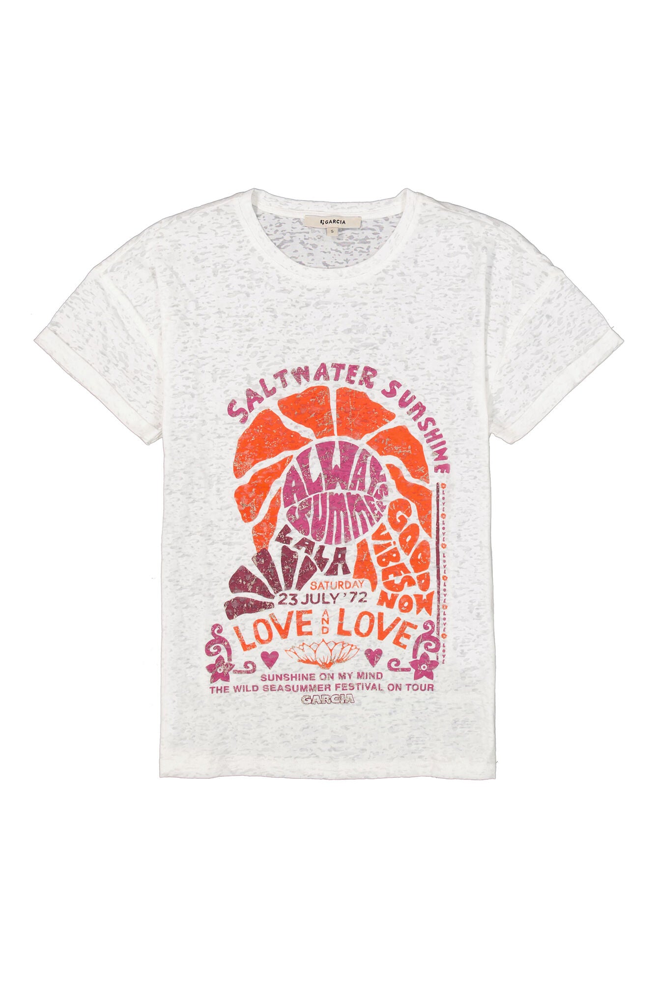 Garcia T-shirt c50201 - White - Boutique Adam & Eve marque canadienne, marque québécoise