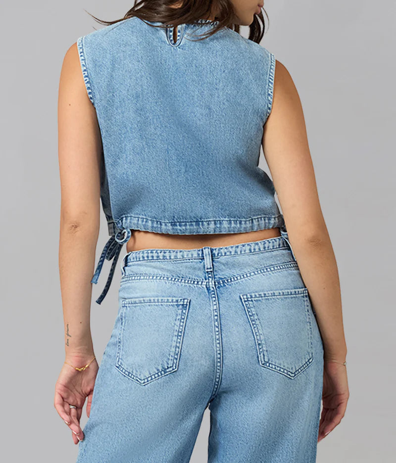 Lola Jeans Top LIEL - Boutique Adam & Eve marque canadienne, marque québécoise