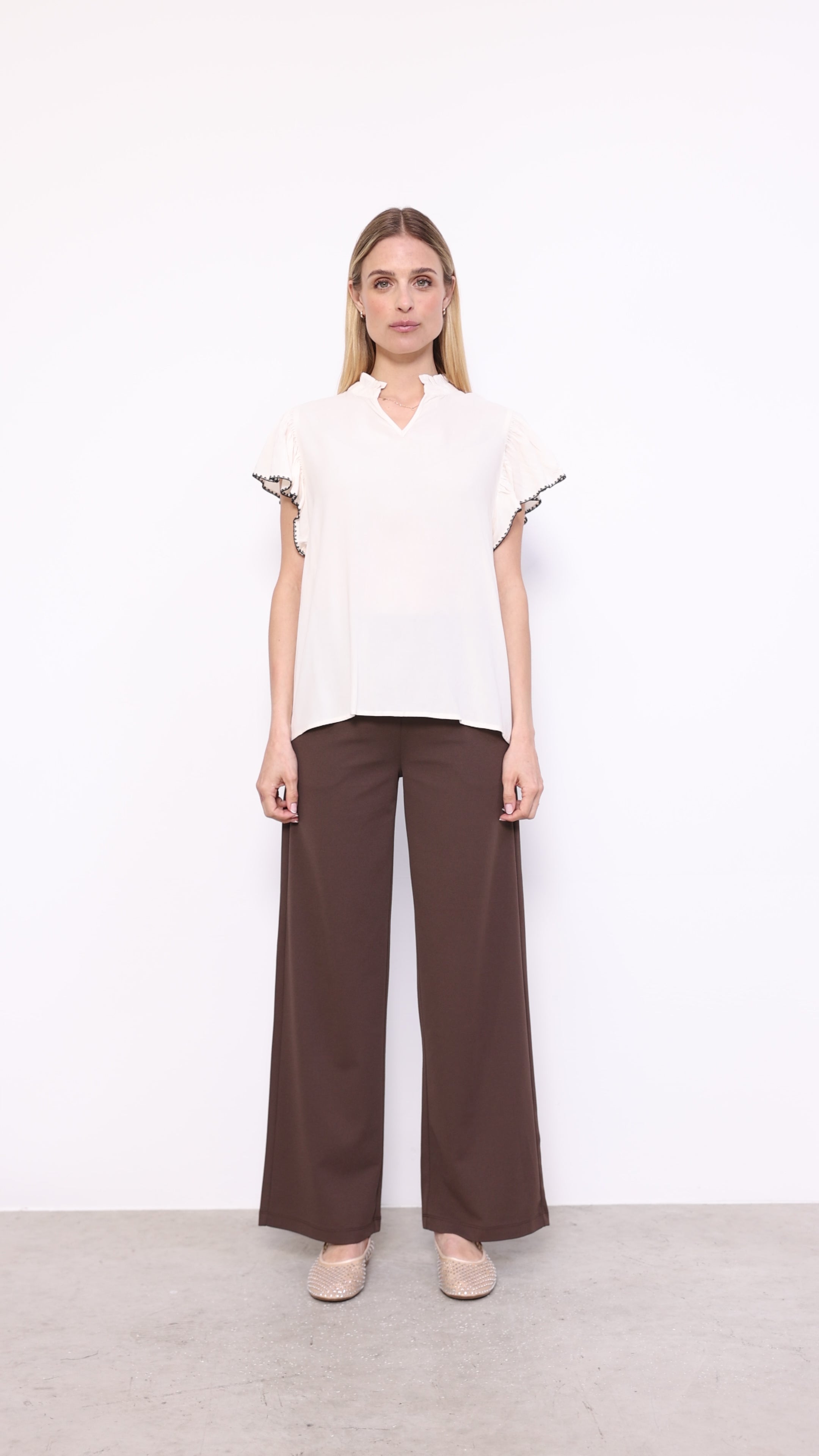 Soya Concept - Blouse RADIA 215 - Off white - Boutique Adam & Eve marque canadienne, marque québécoise