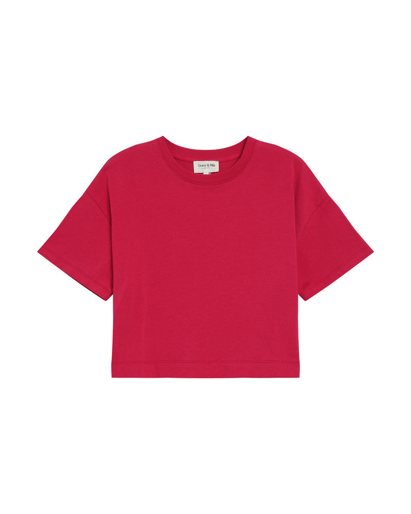 Grace & Mila- T-shirt RODIN - Red - Boutique Adam & Eve marque canadienne, marque québécoise