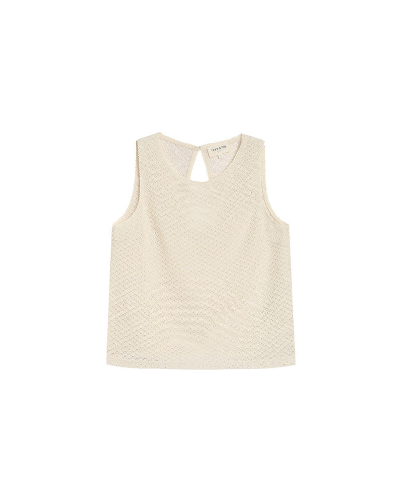 Grace & Mila - Top RITUAL - Off white - Boutique Adam & Eve marque canadienne, marque québécoise
