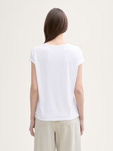 T-shirt Tom tailor 1030942 - Blanc - Boutique Adam & Eve marque canadienne, marque québécoise