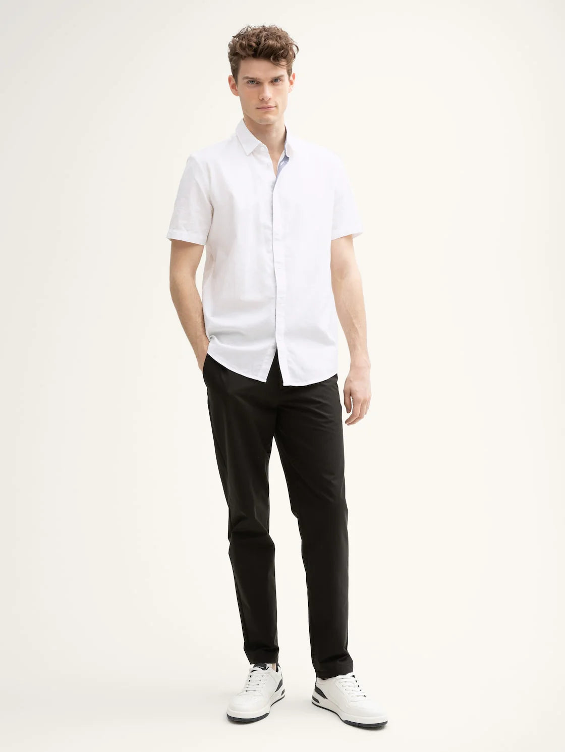 Chemise Tom Tailor 1045089 - Blanc - Boutique Adam & Eve marque canadienne, marque québécoise