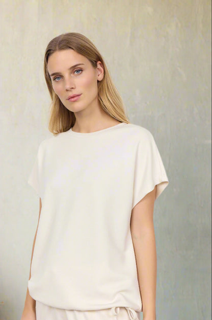 T-shirt Soya Concept BANU 169 - Blanc cassé - Boutique Adam & Eve marque canadienne, marque québécoise