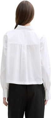Tom Tailor Chemisier -1045489 - Blanc - Boutique Adam & Eve marque canadienne, marque québécoise