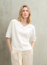 T-shirt Tom tailor 1045567 - Blanc - Boutique Adam & Eve marque canadienne, marque québécoise