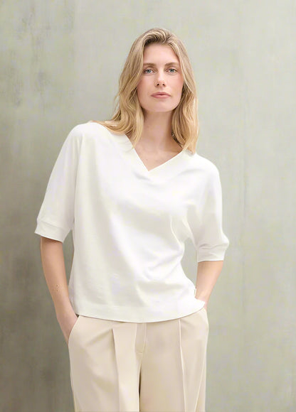 T-shirt Tom tailor 1045567 - Blanc - Boutique Adam & Eve marque canadienne, marque québécoise