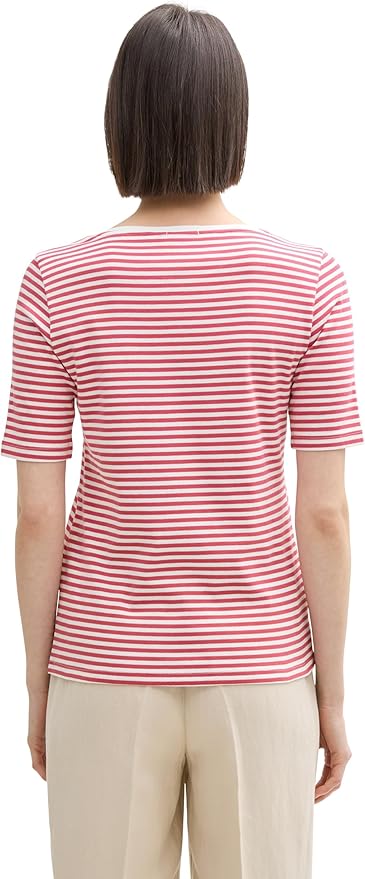 T-shirt Tom tailor 1045563 - Rouge - Boutique Adam & Eve marque canadienne, marque québécoise