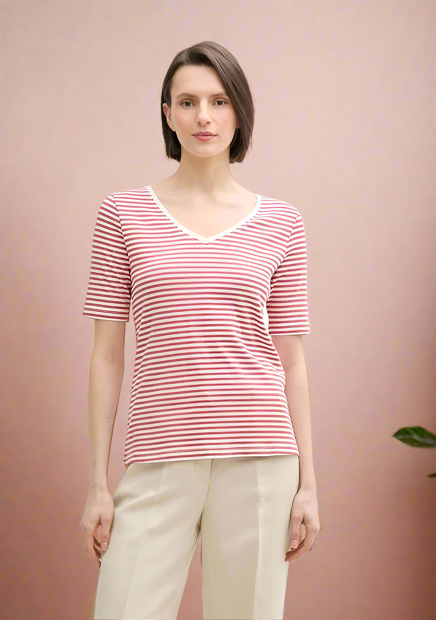 T-shirt Tom tailor 1045563 - Rouge - Boutique Adam & Eve marque canadienne, marque québécoise