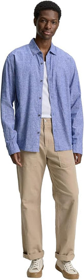 Chemise Tom Tailor 1045186 - Bleu - Boutique Adam & Eve marque canadienne, marque québécoise