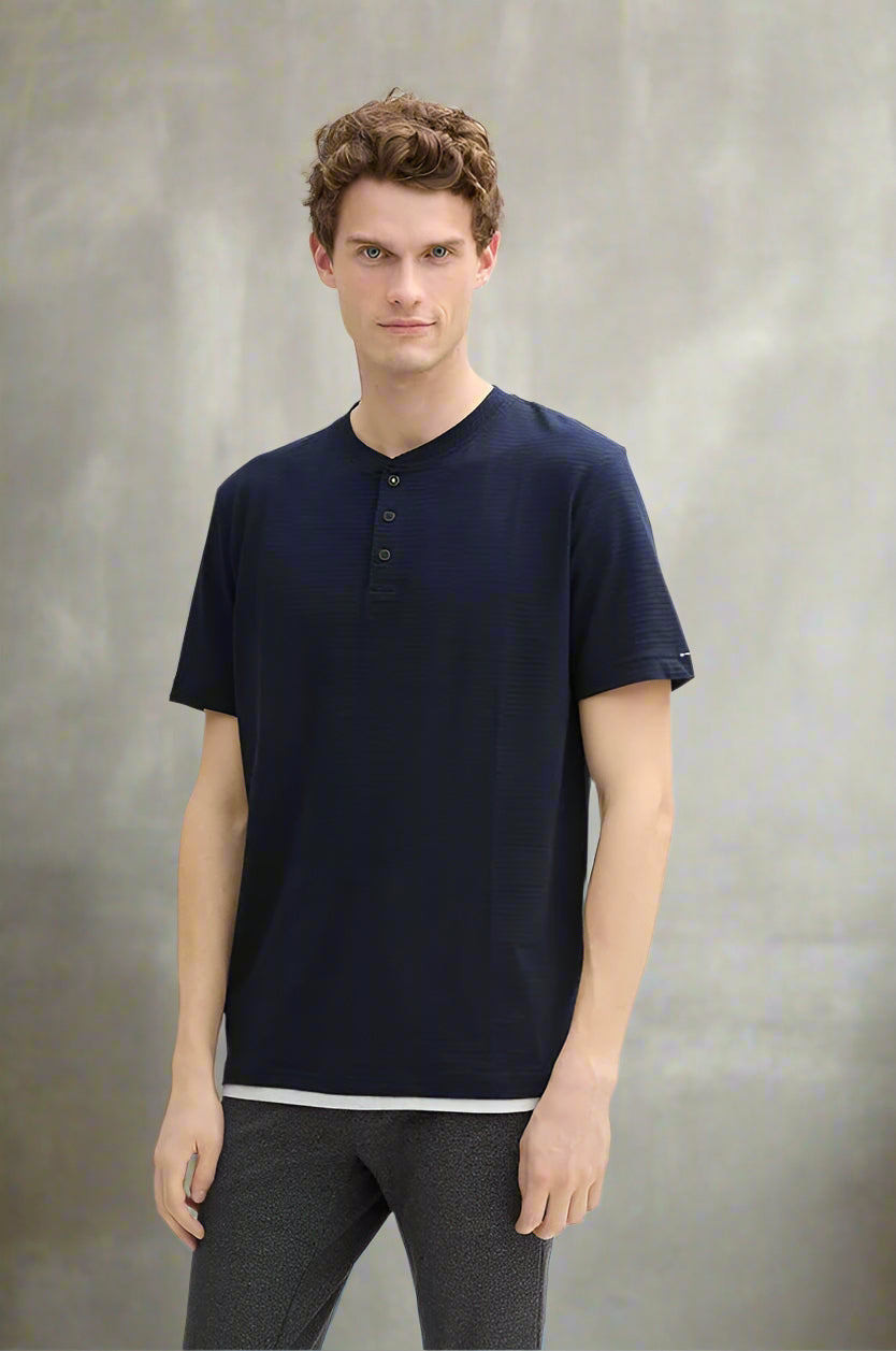 T-shirt Tom Tailor 1045674 - Marine - Boutique Adam & Eve marque canadienne, marque québécoise