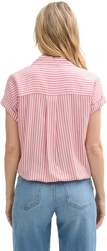 Tom Tailor Chemisier -1045239 - Rose - Boutique Adam & Eve marque canadienne, marque québécoise