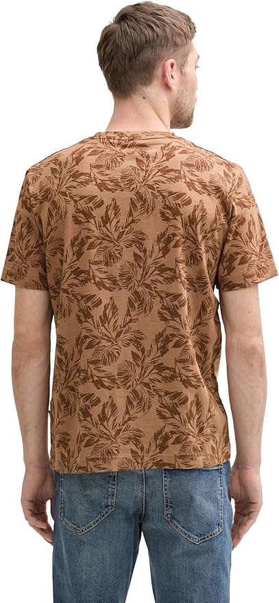 T-shirt Tom Tailor 1045713 - Marron - Boutique Adam & Eve marque canadienne, marque québécoise