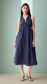 Deluc - Robe RUBEN 8905D - Navy- Boutique Adam & Eve marque canadienne, marque québécoise