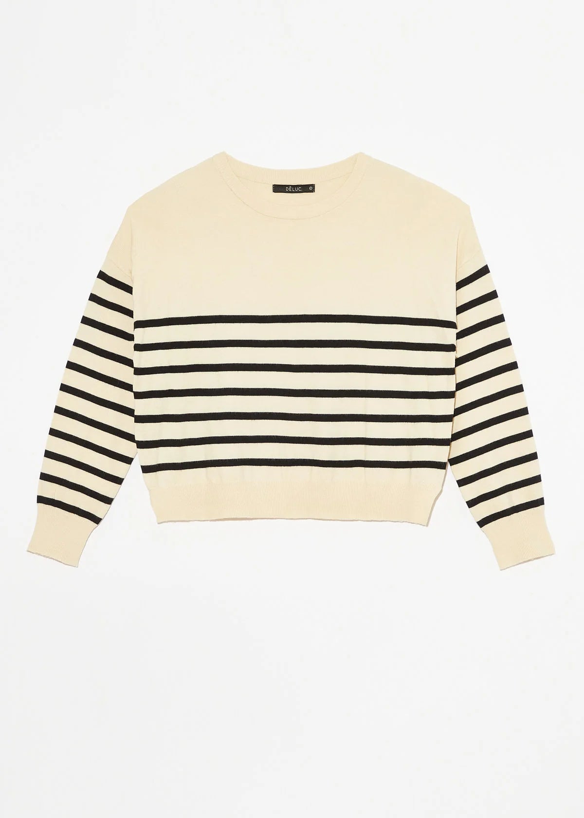 Pull POLLY STRIPE 9232-Blanc cassé