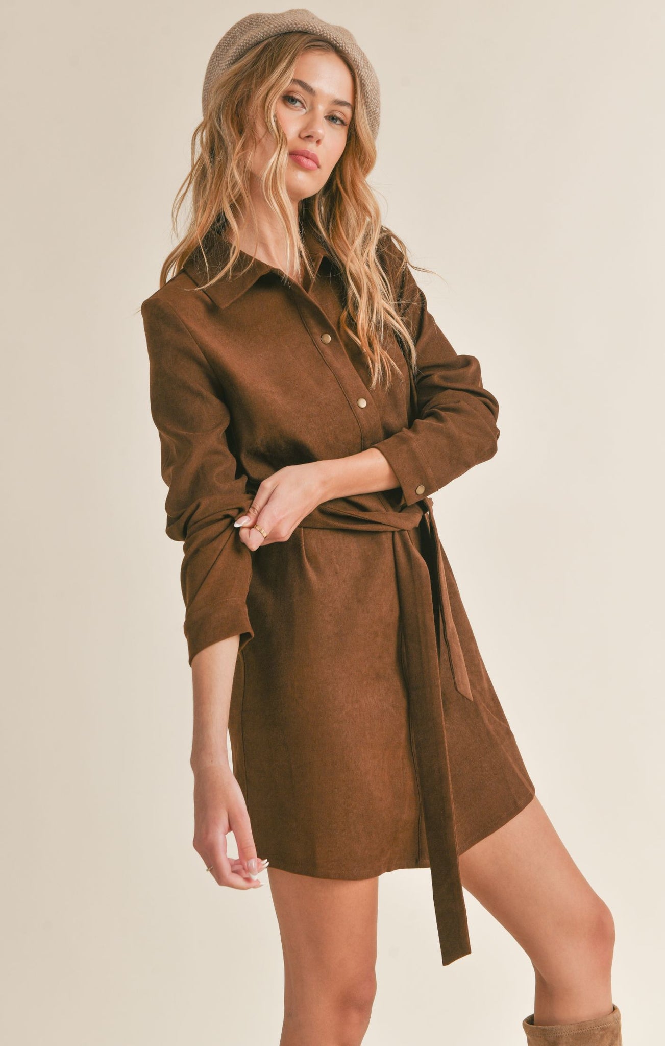 Sadie & Sage Robe MEET ME AE4345-Marron