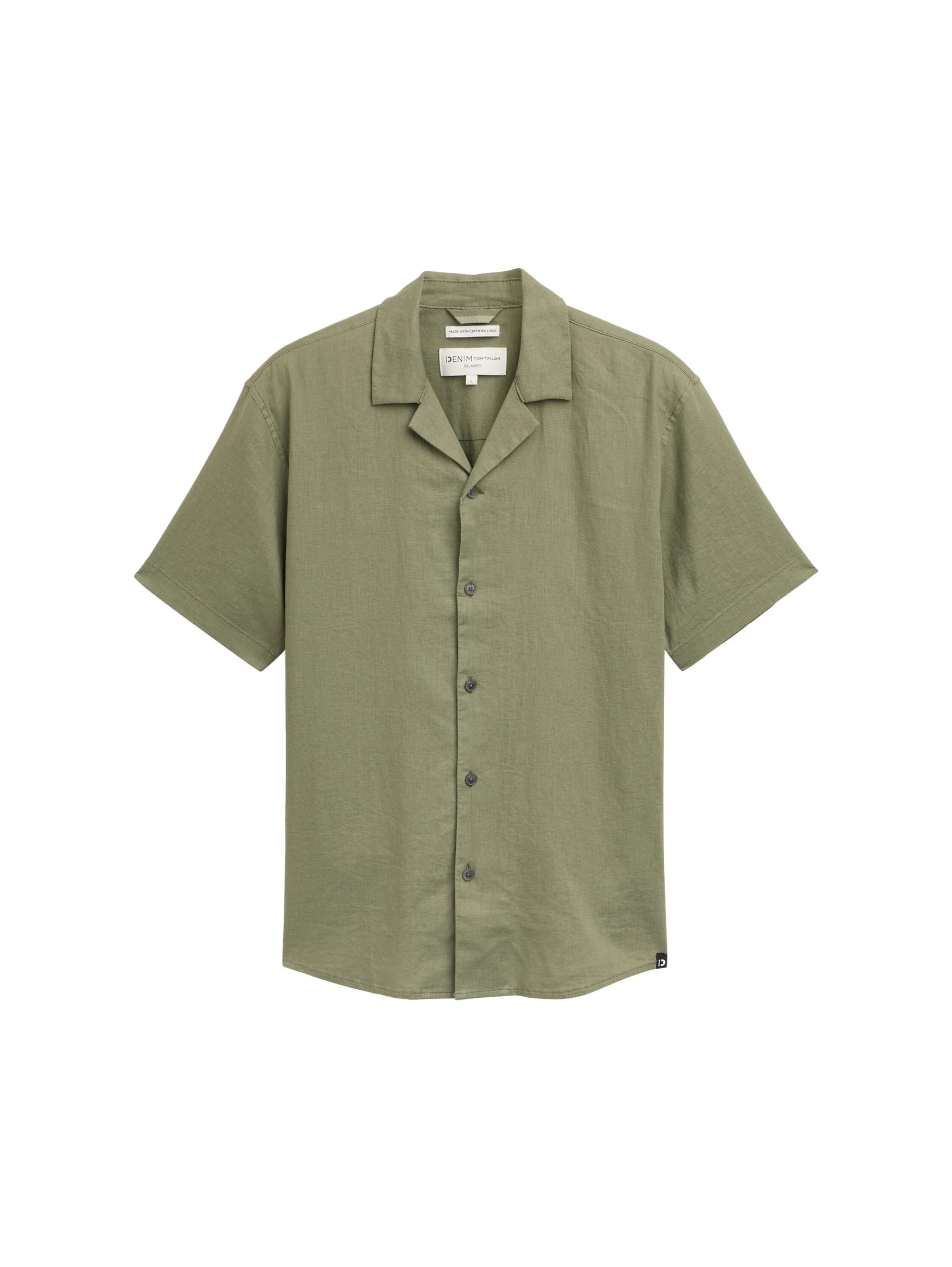 Tom Tailor Chemise 1045185 - Kaki - Boutique Adam & Eve marque canadienne, marque québécoise