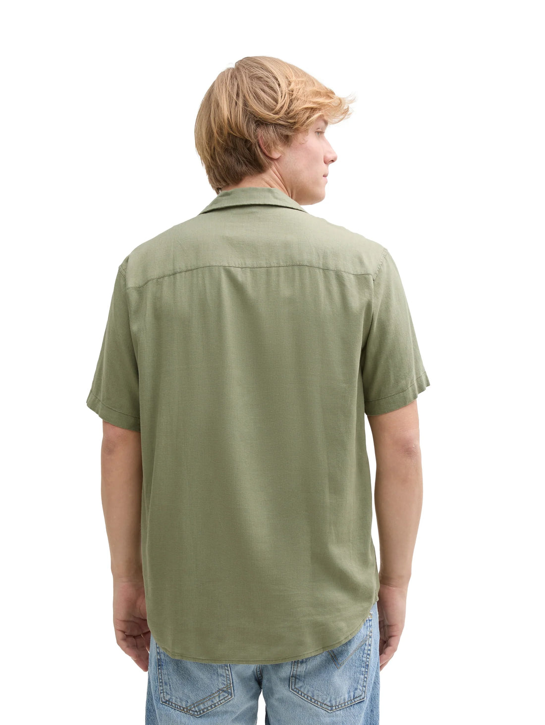 Tom Tailor Chemise 1045185 - Kaki - Boutique Adam & Eve marque canadienne, marque québécoise