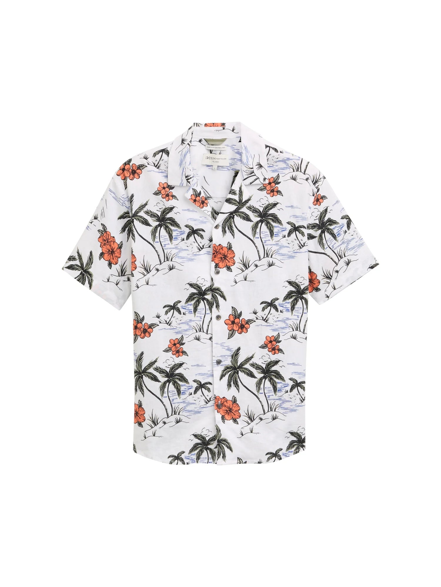 Chemise Tom Tailor 1045191 - Blanc - Boutique Adam & Eve marque canadienne, marque québécoise