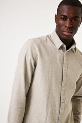 Chemise Garcia W41081 - Blanc cassé - Boutique Adam & Eve marque canadienne, marque québécoise