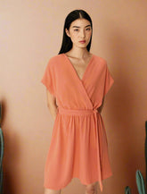 Grace & Mila - Robe PAPAYE - Terracotta - Boutique Adam & Eve marque canadienne, marque québécoise