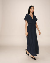 Grace & Mila - Robe PAPILLON - Marine - Boutique Adam & Eve marque canadienne, marque québécoise