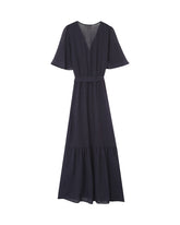 Grace & Mila - Robe PERSE - Marine - Boutique Adam & Eve marque canadienne, marque québécoise