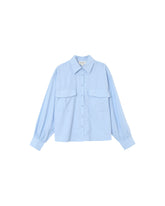 Grace & Mila - Blouse PHOEBE - Bleu - Boutique Adam & Eve marque canadienne, marque québécoise