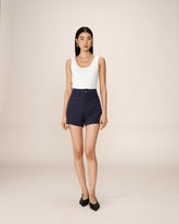Grace & Mila - Shorts PINO - Navy - Boutique Adam & Eve marque canadienne, marque québécoise