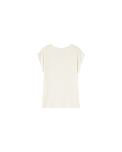 Grace & Mila - T-shirt PROSPER - Blanc cassé - Boutique Adam & Eve marque canadienne, marque québécoise