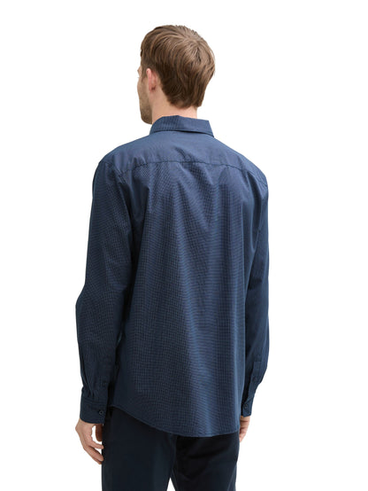 Chemise Tom Tailor 1045085 - Marine - Boutique Adam & Eve marque canadienne, marque québécoise