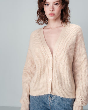 Grace & Mila Cardigan NASTER-Blanc cassé