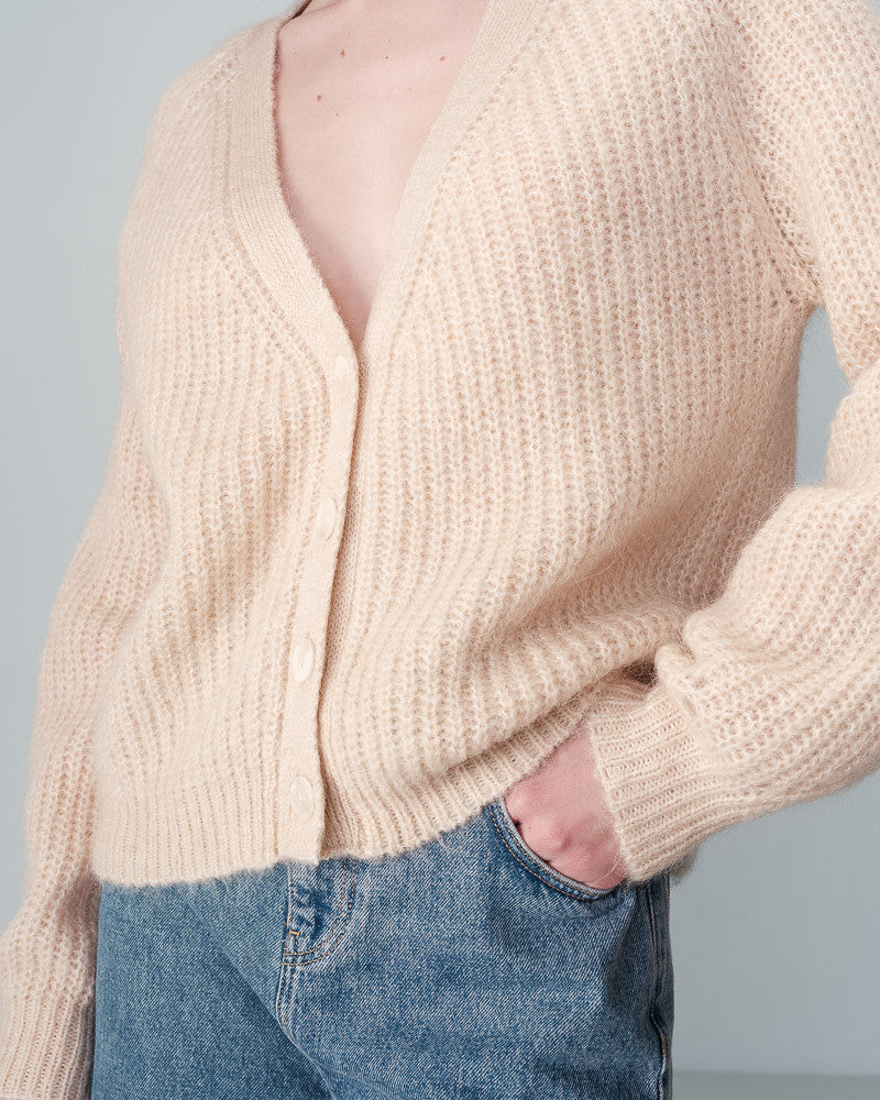 Grace & Mila Cardigan NASTER-Blanc cassé