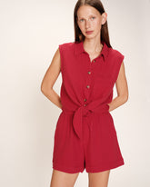 Grace & Mila - Blouse REGLISSE - rouge - Boutique Adam & Eve marque canadienne, marque québécoise
