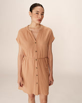 Grace & Mila - Robe ROZANA - Terracotta - Boutique Adam & Eve marque canadienne, marque québécoise