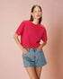 Grace & Mila T-shirt RODIN - Rouge - Boutique Adam & Eve marque canadienne, marque québécoise