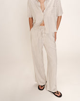 Grace & Mila - Pantalon RAVEN - Blanc cassé - Boutique Adam & Eve marque canadienne, marque québécoise