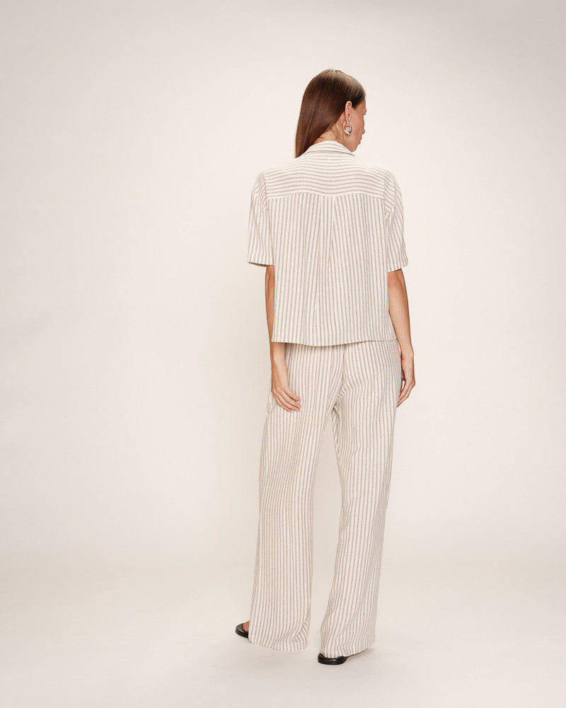 Grace & Mila - Pantalon RAVEN - Blanc cassé - Boutique Adam & Eve marque canadienne, marque québécoise