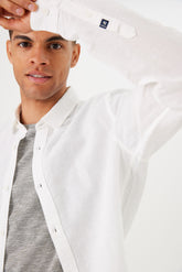Chemise Garcia Z1170 - Blanc - Boutique Adam & Eve marque canadienne, marque québécoise