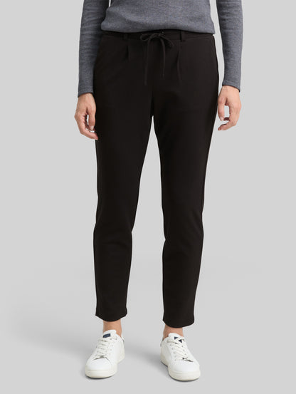 Tom Tailor Pants 1008375 Jersey loose fit pants - black