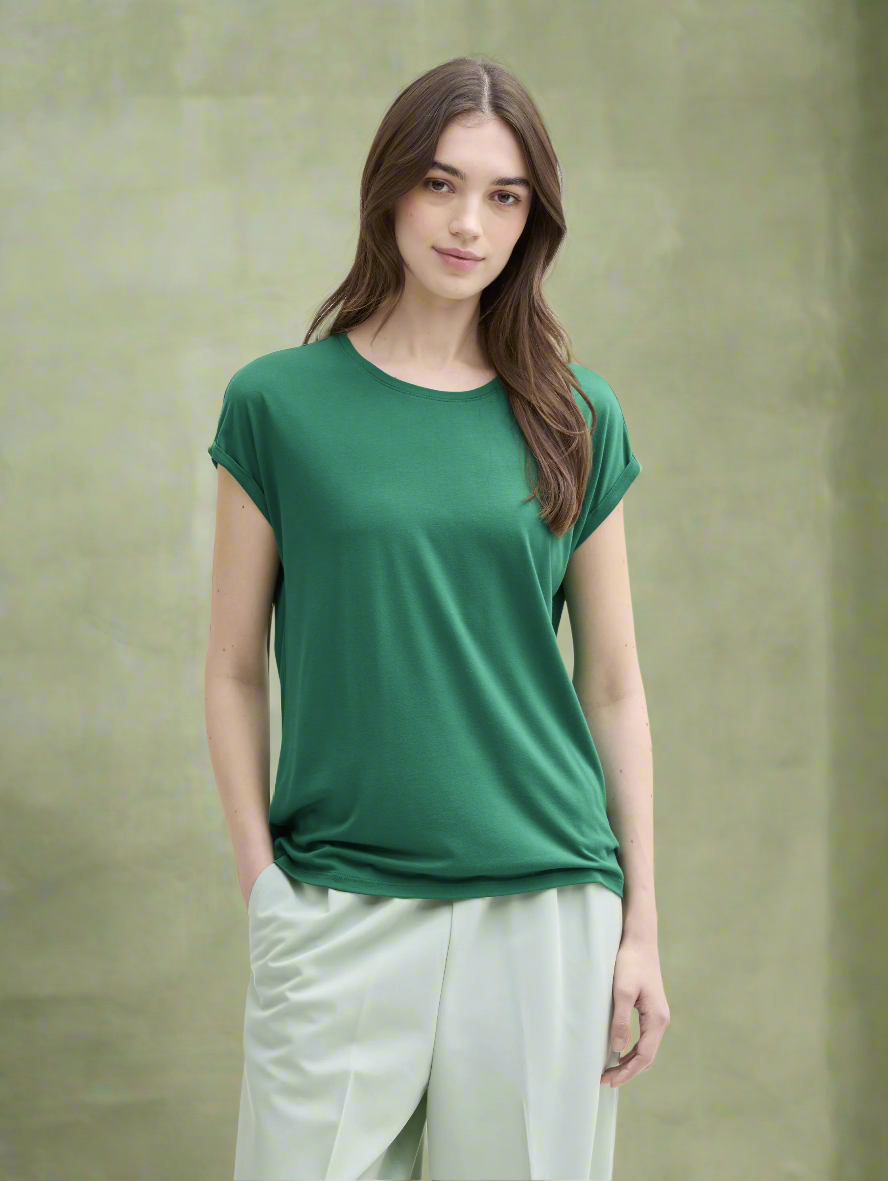 Tom tailor t-shirt 1030942 - Green - Boutique Adam &amp; Eve marque canadienne, marque québécoise