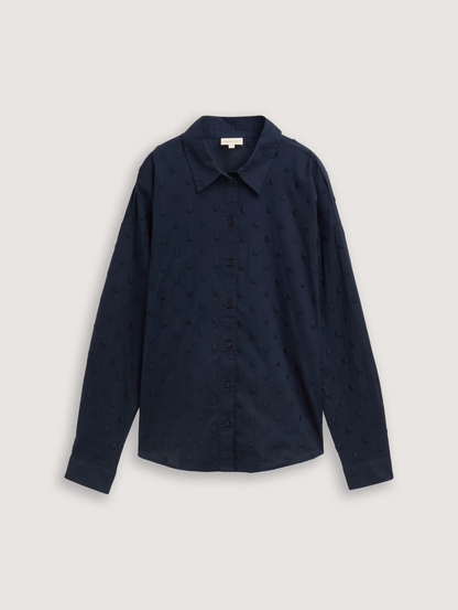 Tom Tailor- Blouse -1043137 - Navy - Boutique Adam &amp; Eve marque canadienne, marque québécoise