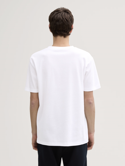 Tom Tailor T-shirt 1045032 - White - Boutique Adam &amp; Eve marque canadienne, marque québécoise