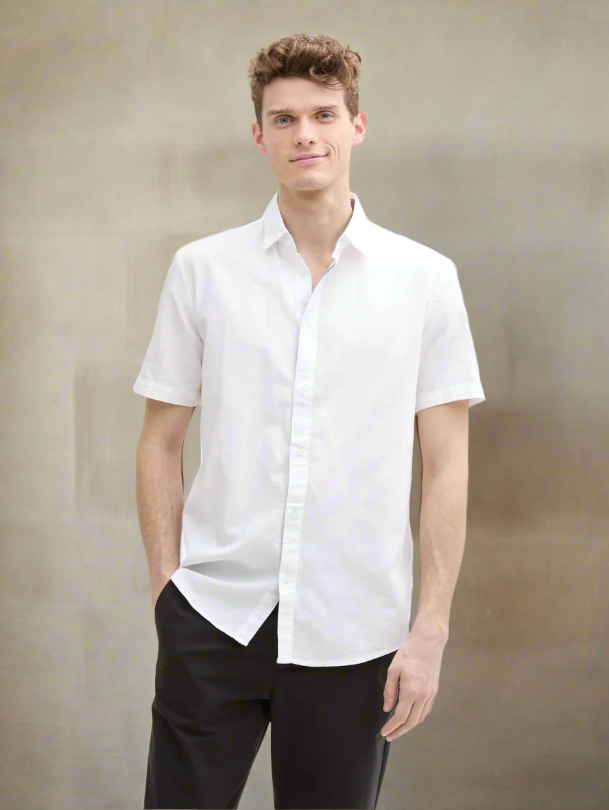 Tom Tailor Shirt 1045089 - White - Boutique Adam & Eve marque canadienne, marque québécoise