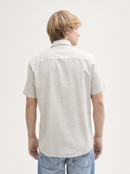 Tom Tailor Shirt 1045188 - Sand - Boutique Adam &amp; Eve marque canadienne, marque québécoise